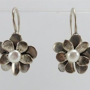 Silpada Pearl Flower Earrings